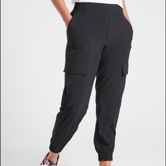 Athleta Pants - Athleta Chelsea Utility Jogger Black Sz 8